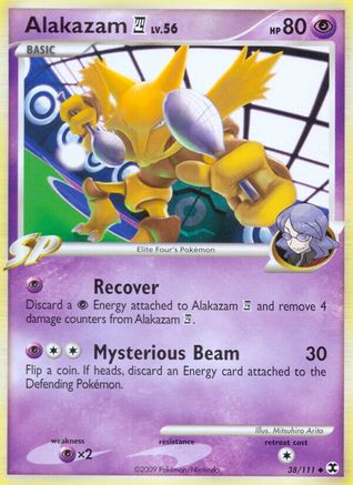 Alakazam E4 038  - Reverse Holofoil Rising Rivals - Uncommon