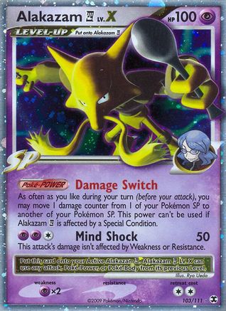 Alakazam E4 Lv.X  - Holofoil Rising Rivals - Ultra Rare