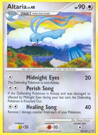 Altaria  - Reverse Holofoil Platinum - Rare