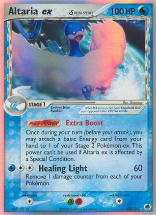 Altaria ex (Delta Species)  - Holofoil Dragon Frontiers - Ultra Rare