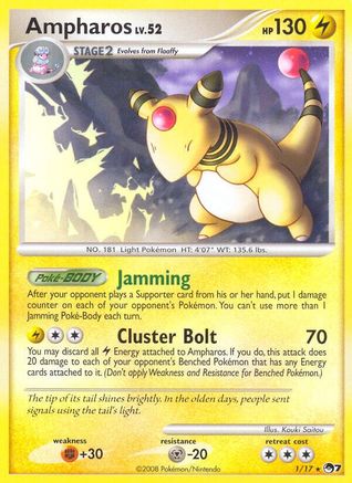 Ampharos/017  - Holofoil POP Series 7 - Rare
