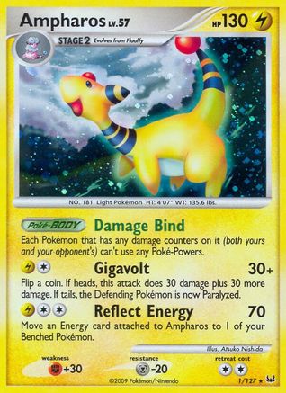 Ampharos  - Reverse Holofoil Platinum - Holo Rare