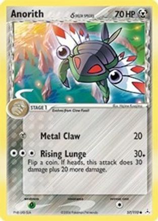 Anorith (Delta Species) 057  - Reverse Holofoil Holon Phantoms - Common