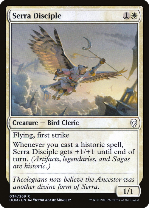 Serra Disciple (DOM-034) - Dominaria Foil