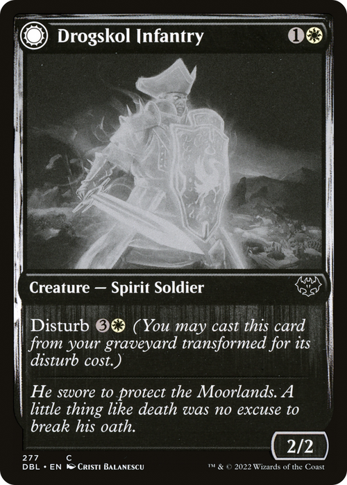 Drogskol Infantry (DBL-277) - Innistrad: Double Feature: (Double Faced Transform)
