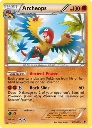 Archeops  - Reverse Holofoil Noble Victories - Rare