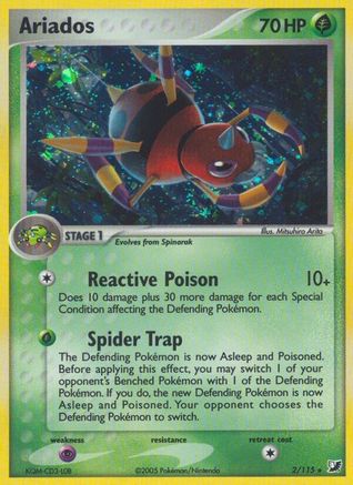 Ariados  - Reverse Holofoil Unseen Forces - Holo Rare