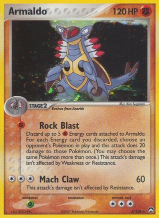 Armaldo  - Holofoil Power Keepers - Holo Rare