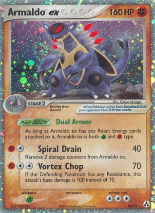 Armaldo ex  - Holofoil Legend Maker - Ultra Rare
