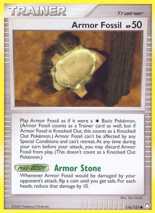 Armor Fossil  - Reverse Holofoil Mysterious Treasures - Common
