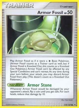 Armor Fossil  - Reverse Holofoil Platinum - Common