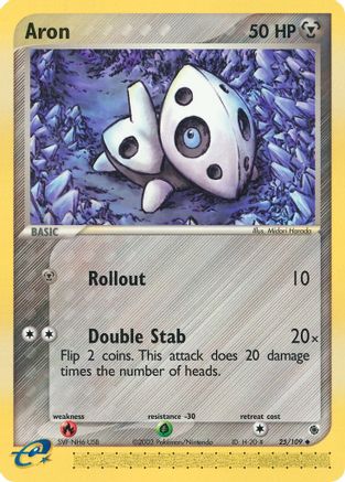 Aron - 25/109/109  Ruby and Sapphire - Uncommon
