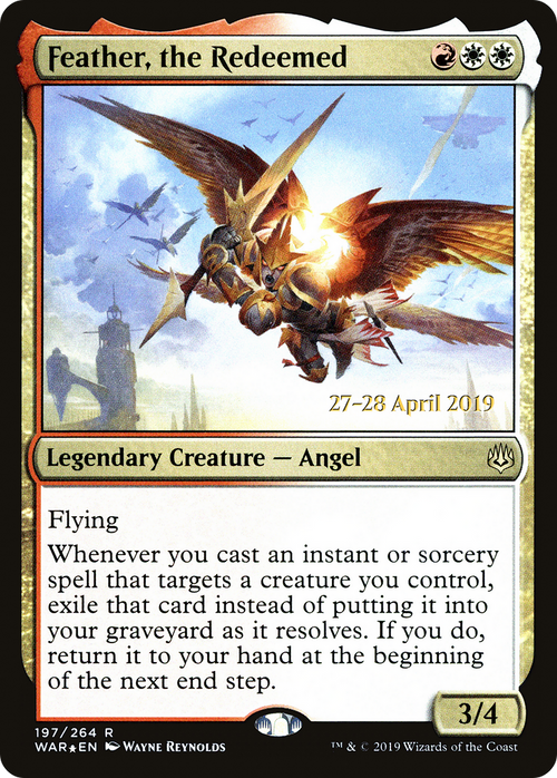 Feather, the Redeemed (PRE-197S) - War of the Spark Promos Foil