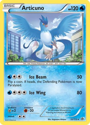 Articuno 032  - Holofoil Legendary Treasures - Holo Rare