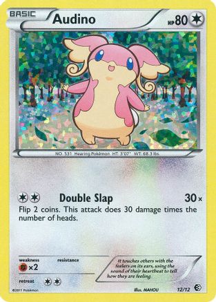 Audino - 12/12/12  - Holofoil McDonalds Promos 2011 - Promo