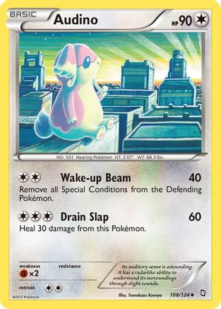 Audino  - Reverse Holofoil Dragons Exalted - Uncommon