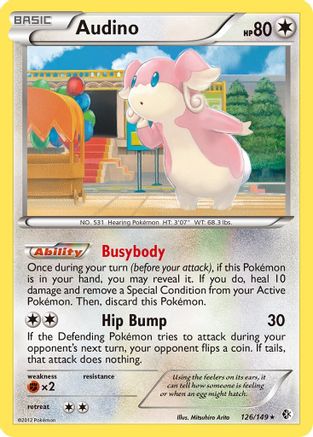 Audino  - Reverse Holofoil Boundaries Crossed - Rare