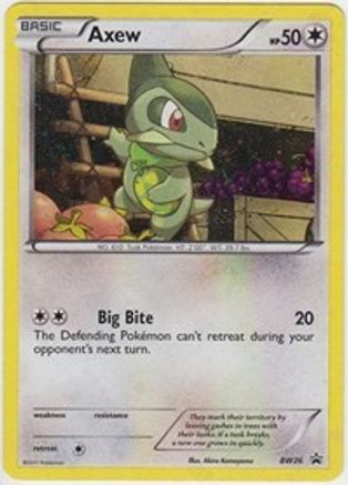 Axew - BW26  - Holofoil Black and White Promos - Promo