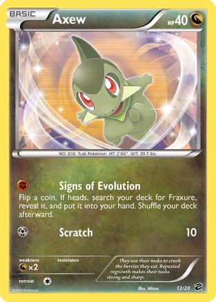 Axew (12)  - Holofoil Dragon Vault - Holo Rare