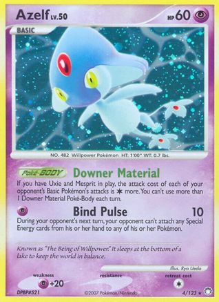 Azelf 004  - Holofoil Mysterious Treasures - Holo Rare