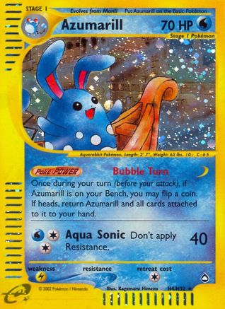 Azumarill (H4)  - Holofoil Aquapolis - Holo Rare