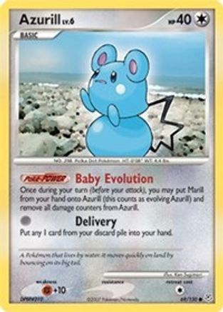 Azurill 069  - Reverse Holofoil Diamond and Pearl - Common