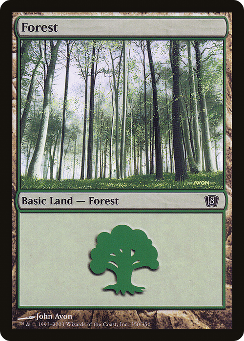 Forest (350) (8ED-350) - 8th Edition Foil