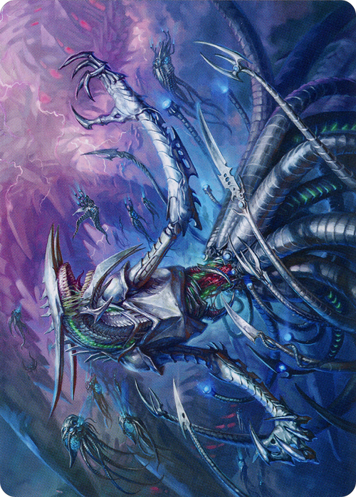 Jin-Gitaxias // Jin-Gitaxias (AMOM-013) - March of the Machine Art Series (Borderless) Foil