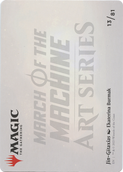 Jin-Gitaxias // Jin-Gitaxias (AMOM-013) - March of the Machine Art Series (Borderless) Foil