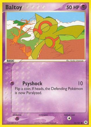 Baltoy - 52/101/101  - Reverse Holofoil Hidden Legends - Common