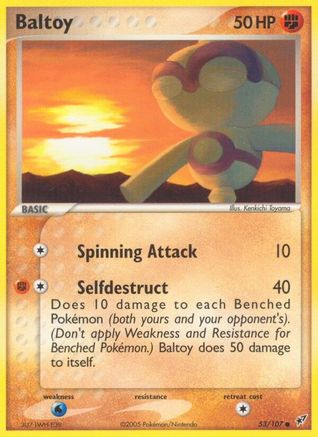 Baltoy/107  - Reverse Holofoil Deoxys - Common