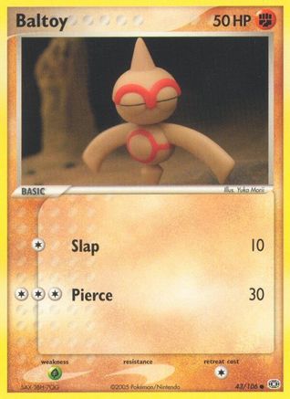 Baltoy  - Reverse Holofoil Emerald - Common