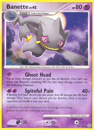 Banette  - Reverse Holofoil Secret Wonders - Rare