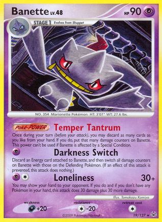 Banette 019/127  Platinum - Rare