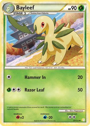 Bayleef 035  HeartGold SoulSilver - Uncommon