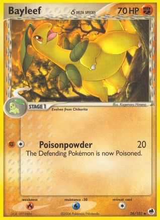 Bayleef (Delta Species) 026  Dragon Frontiers - Uncommon