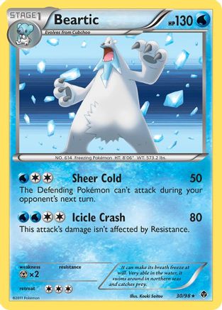 Beartic (30)  - Holofoil Emerging Powers - Holo Rare