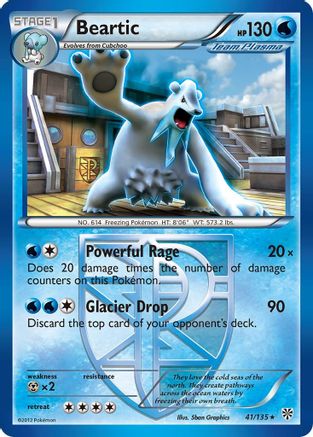 Beartic (Team Plasma)  Plasma Storm - Rare