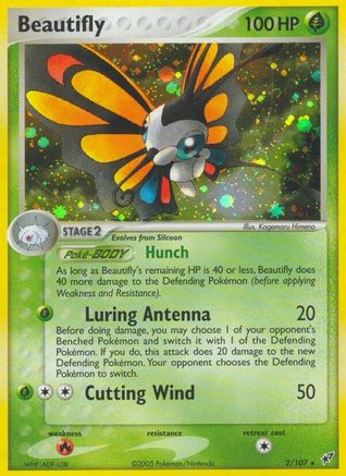 Beautifly  - Holofoil Deoxys - Holo Rare