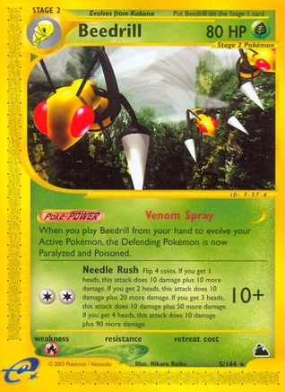 Beedrill (5)  Skyridge - Rare