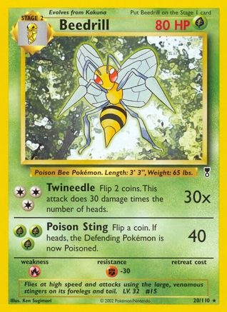 Beedrill  - Reverse Holofoil Legendary Collection - Rare