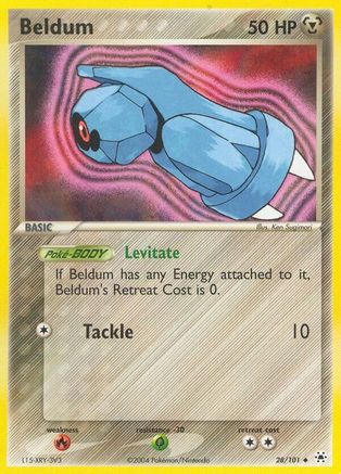Beldum - 28/101/101  Hidden Legends - Uncommon