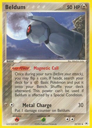 Beldum - 29/101/101  - Reverse Holofoil Hidden Legends - Uncommon