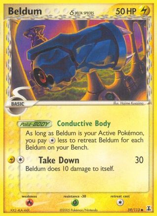 Beldum (Delta Species) 059  - Reverse Holofoil Delta Species - Common