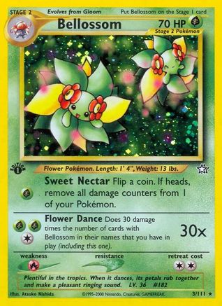 Bellossom 003  - 1st Edition Holofoil Neo Genesis - Holo Rare