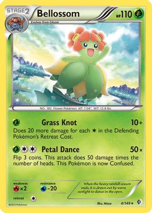 Bellossom  - Reverse Holofoil Boundaries Crossed - Rare