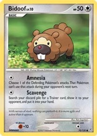 Bidoof 070  Diamond and Pearl - Common
