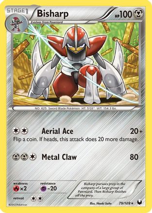 Bisharp (79)  - Reverse Holofoil Dark Explorers - Rare