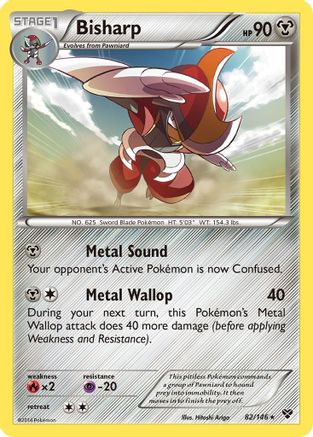 Bisharp  - Reverse Holofoil XY Base Set - Rare