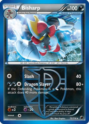 Bisharp (Team Plasma) (73)  Plasma Freeze - Rare